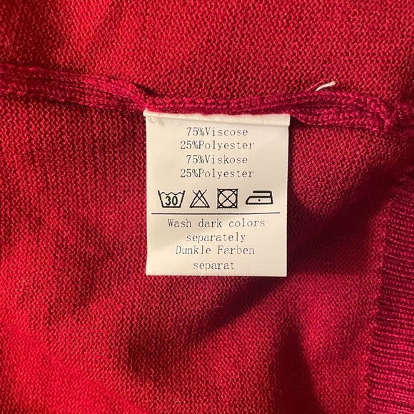 Grace Karin Long Cardigan Size 2XL Red - Picture 10 of 13